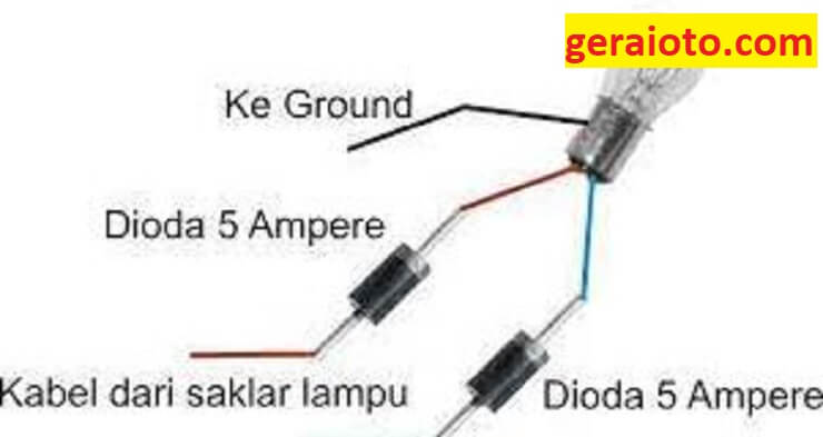 Cara Wiring Sistem Lampu untuk Motor dengan Pencahayaan Lebih Terang